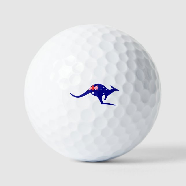 Balles De Golf Drapeau australien Kangaroo (Recto)