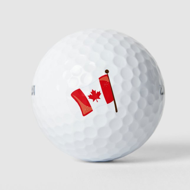 Balles De Golf Drapeau canadien (Devant)