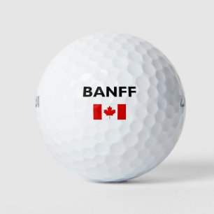 Balles De Golf Drapeau canadien de Banff Couleur claire
