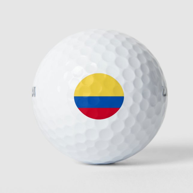 Balles De Golf Drapeau Colombie (Devant)