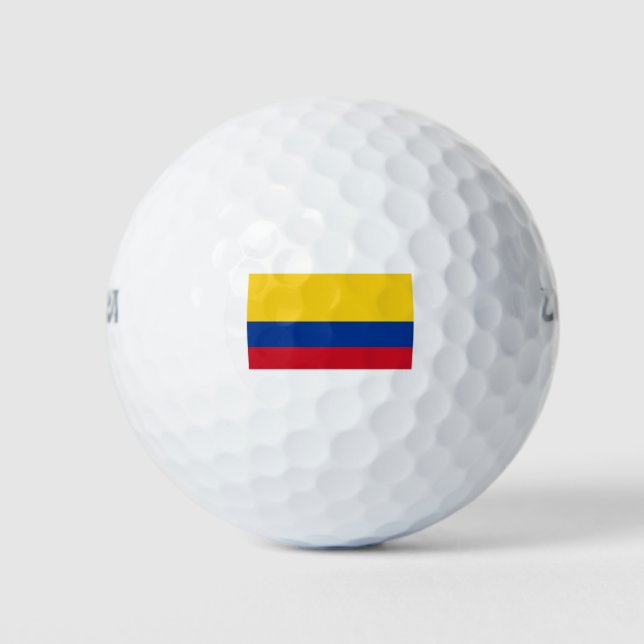 Balles De Golf Drapeau Colombie (Devant)