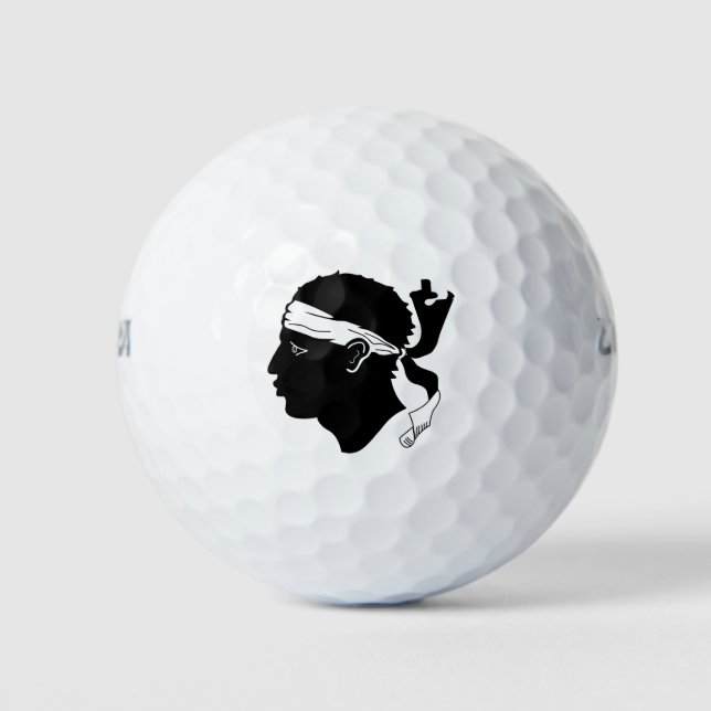 Balles De Golf Drapeau corse Golf Balls (Devant)