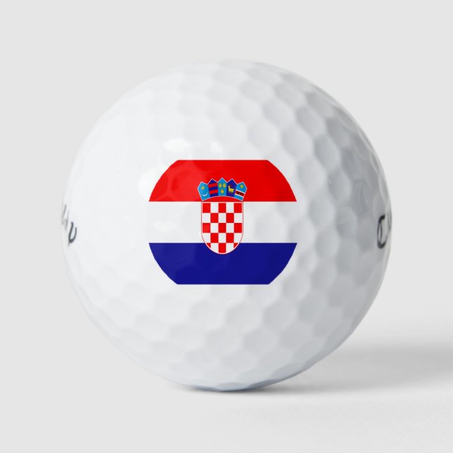 Balles De Golf Drapeau croate (Devant)