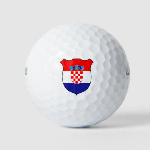 Balles De Golf Drapeau Croatie Grand Patriotique