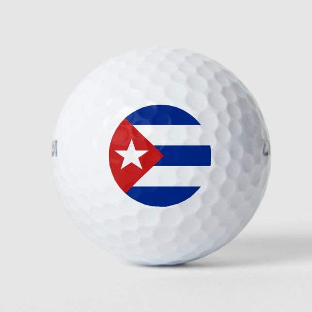 Balles De Golf Drapeau Cuba (Devant)