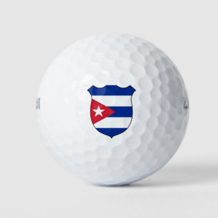 Balles De Golf Drapeau Cuba Grand Patriotique