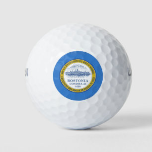 Balles de golf Drapeau de Boston, Massachusetts