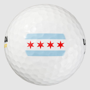 Balles De Golf Drapeau de Chicago, Illinois