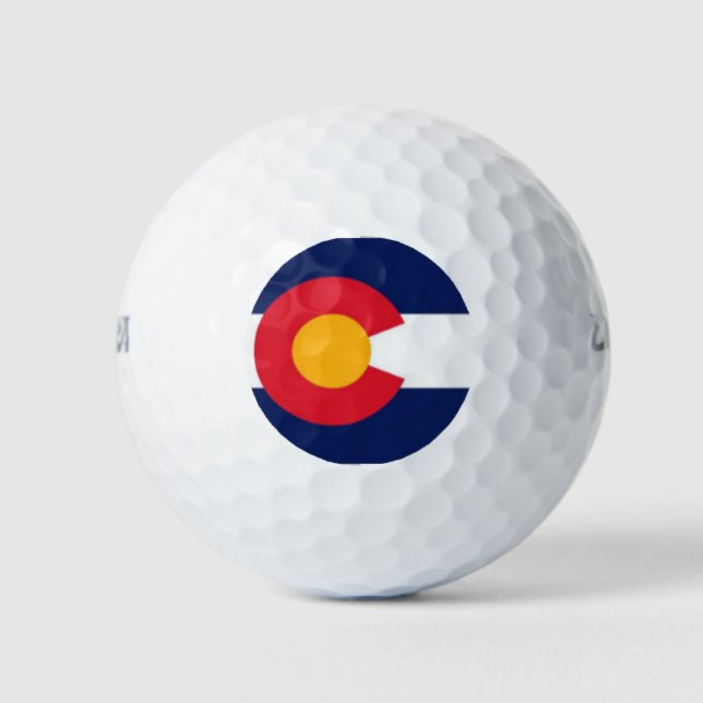 BALLES DE GOLF DRAPEAU DE COLORADO (Devant)