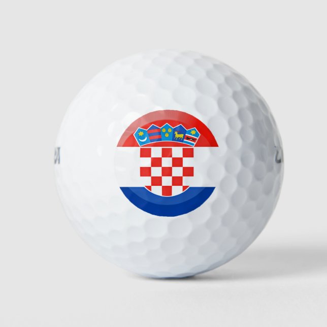 Balles De Golf Drapeau de Croatie (Devant)