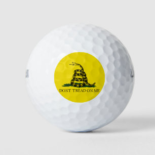 Balles De Golf Drapeau de gadsden (Ne pas me filer) (Drapeau de s