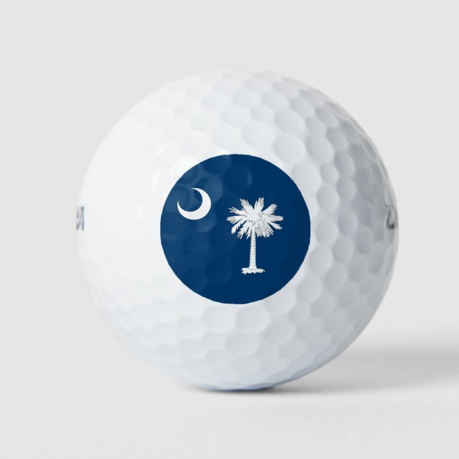 Balles De Golf Drapeau de la Caroline du Sud (Devant)
