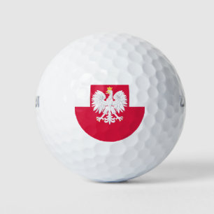 Balles De Golf Drapeau de la Pologne (avec armoiries)