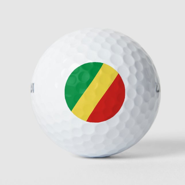 Balles De Golf Drapeau de la République du Congo (Devant)