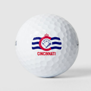Balles De Golf Drapeau de la ville de Cincinnati, Ohio