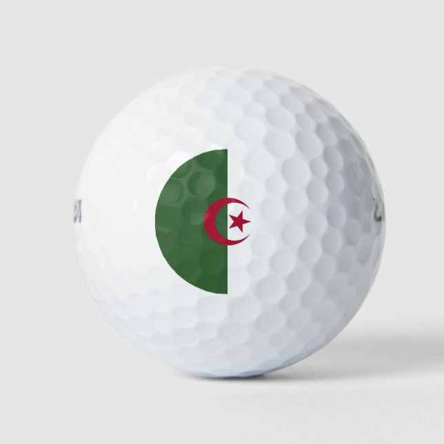 Balles De Golf Drapeau de l'Algérie (Devant)