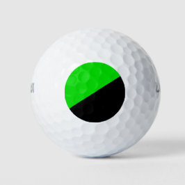 Balles De Golf Drapeau de l'anarchisme vert