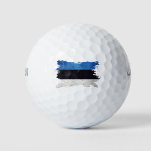 Balles De Golf Drapeau de l'Estonie de Grunge, Drapeau estonien
