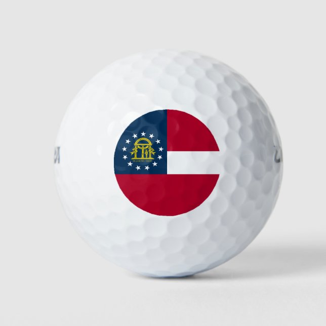 Balles De Golf Drapeau de l'État de Géorgie (Devant)