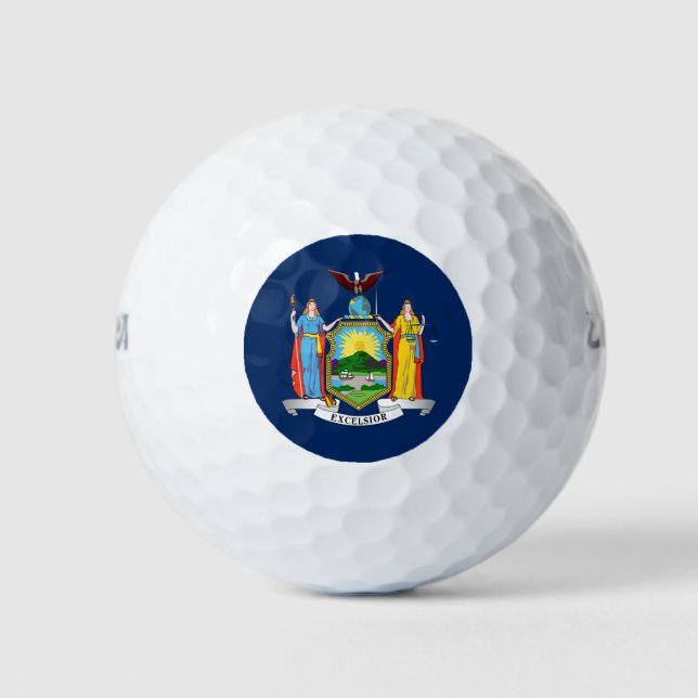 Balles De Golf Drapeau de l'État de New York (Devant)