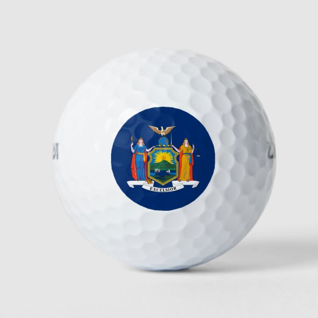 Balles De Golf Drapeau de l'État de New York (Devant)