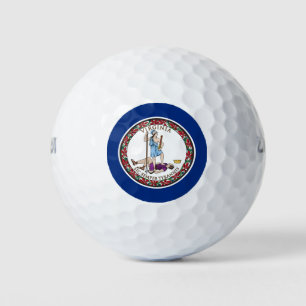 Balles De Golf Drapeau de l'État de Virginie