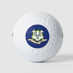 Balles De Golf Drapeau de l'État du Connecticut