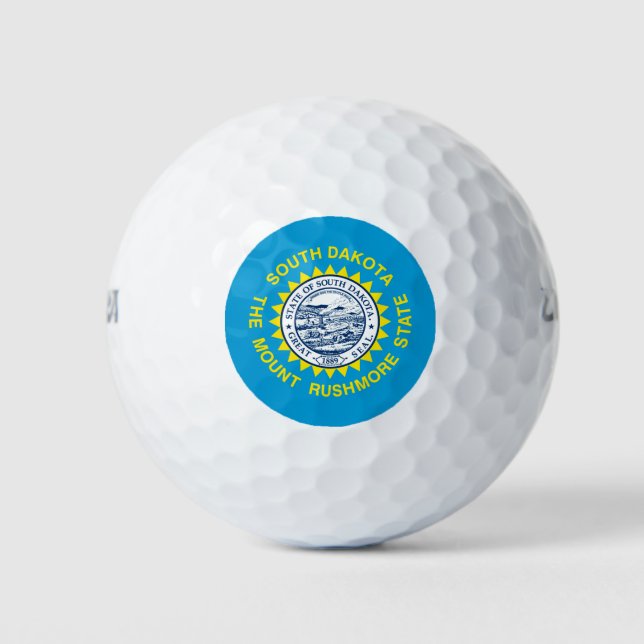 Balles De Golf Drapeau de l'État du Dakota du Sud (Devant)