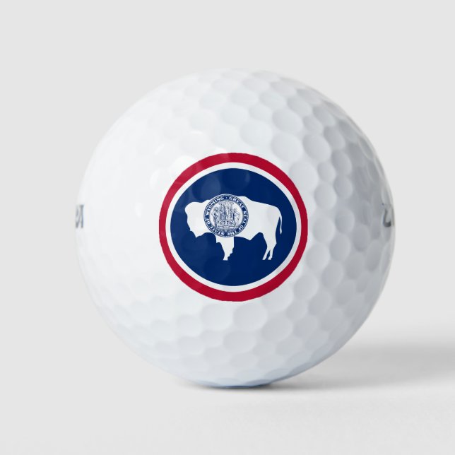 Balles De Golf Drapeau de l'État du Wyoming (Devant)