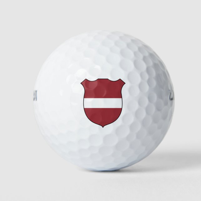 Balles De Golf Drapeau de Lettonie Grand Patriotique (Devant)