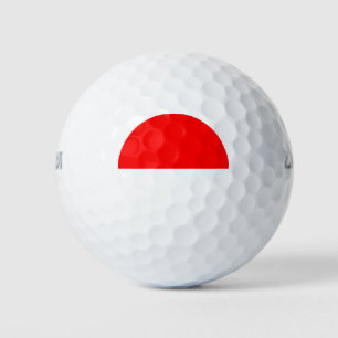 Balles De Golf Drapeau de l'Indonésie