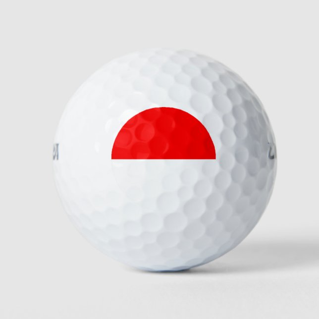 Balles De Golf Drapeau de l'Indonésie (Devant)