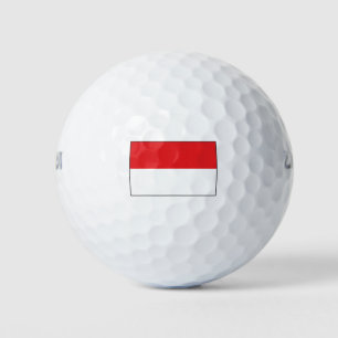Balles De Golf Drapeau de l'Indonésie