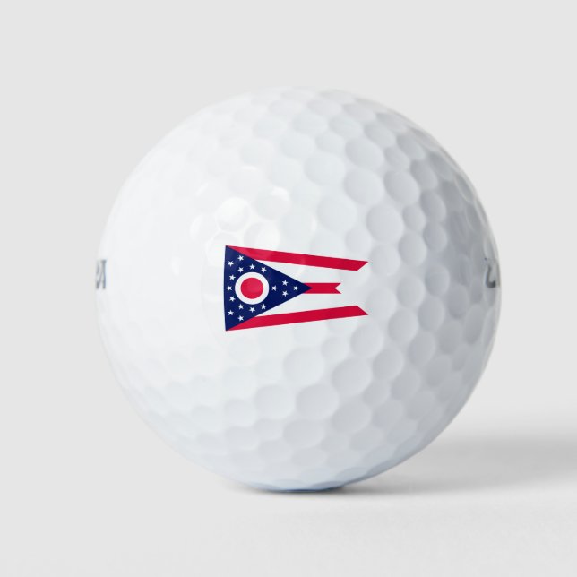 Balles De Golf Drapeau de l'Ohio (Devant)