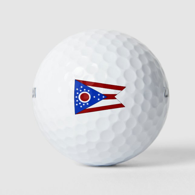Balles De Golf Drapeau de l'Ohio (Devant)