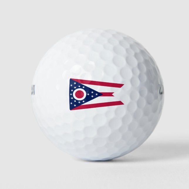 Balles De Golf Drapeau de l'Ohio (Devant)