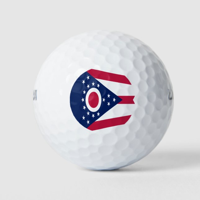 Balles De Golf Drapeau de l'Ohio (Devant)