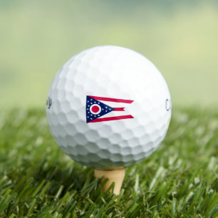 Balles De Golf Drapeau de l'Ohio : la bannière Buckeye State