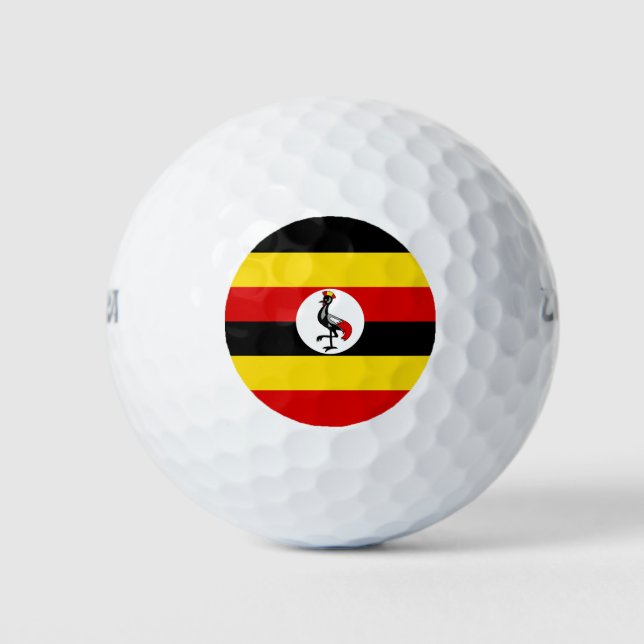 Balles De Golf Drapeau de l'Ouganda (Devant)