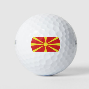 Balles De Golf Drapeau de Macédoine du Nord