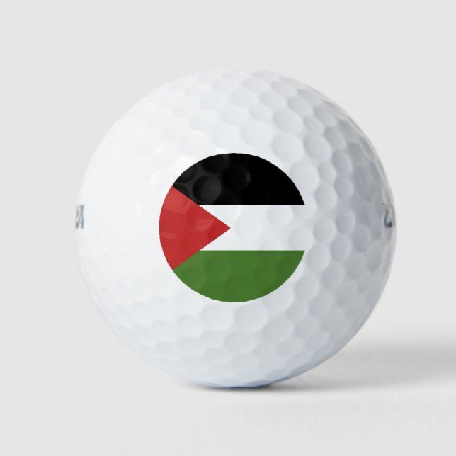 Balles De Golf Drapeau de Palestine (Devant)