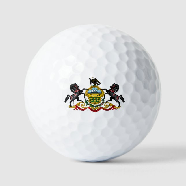 Balles De Golf drapeau de Pennsylvanie (Recto)