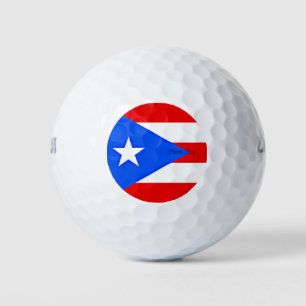 Balles De Golf Drapeau de Porto Rico