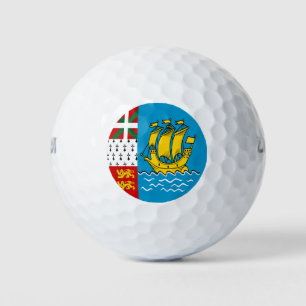 Balles De Golf Drapeau de Saint-Pierre-et-Miquelon