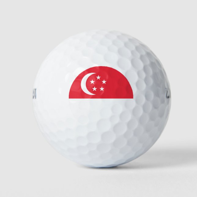 Balles De Golf Drapeau de Singapour (Devant)