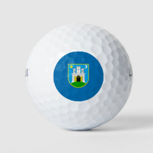 Balles De Golf Drapeau de Zagreb, Croatie Golf Balls