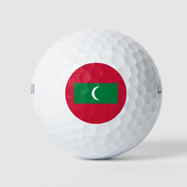 Balles De Golf Drapeau des Maldives (Devant)