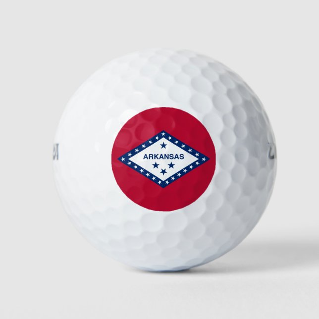 Balles De Golf Drapeau d'État de l'Arkansas (Devant)