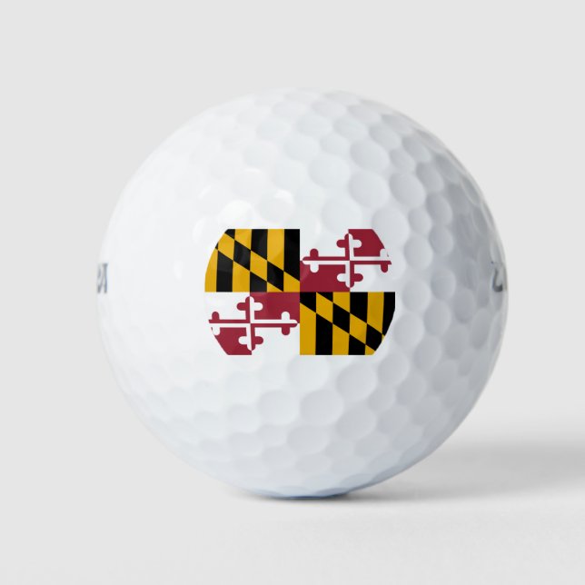Balles De Golf Drapeau d'État du Maryland (Devant)