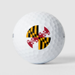 Balles De Golf Drapeau d'état du Maryland Design festif